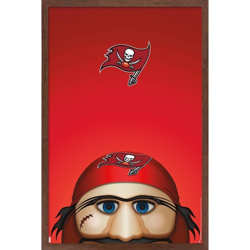 : Trends International NFL Tampa Bay Buccaneers-Super Bowl LV  Minimalist Logo Wall Poster, 22.375 in x 34 in, Premium Unframed Version:  Posters & Prints