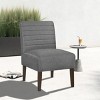 TopComfy Accent Chairs Modern Chair Dining Chair Armless Lounge Chair Comfortable Chair Decoration Chair for Living Room, Gray, 21"*29.13"*34.25" - 2 of 4