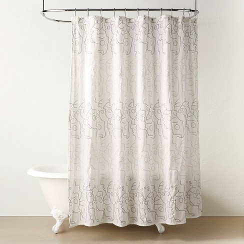 Hookless Shimmy Square Shower Curtain - Unleash The Elegance