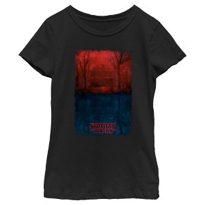 Girl's Stranger Things Creel Household in The Upside Down T-Shirt - 1 of 4