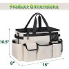 Large Cleaning Caddy Bag for House & Bathroom Supplies, 15 x 8 x 10.5 Inch Cleaning Supply Organizer with Adjustable Strap - 2 of 4