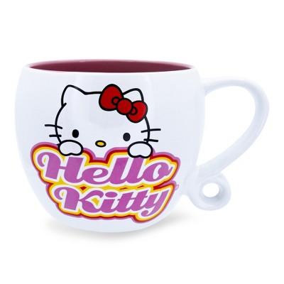 Silver Buffalo Sanrio Hello Kitty Love Heart-shaped Handle Ceramic