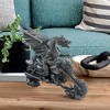Design Toscano Biker Dragon on Skeleton Chopper Statue - 2 of 4