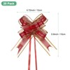 Unique Bargains Plastic Gold Edge Satin Multipurpose Ribbon Pull Bows 20 Pcs - 3 of 4
