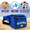 Kemp Lifeguard Fanny Pack/Hip Pack with GUARD Logo - Water-Resistant and Durable Waist Bag for Medical Supplies & Lifeguard Gear - Royal Blue - 4 of 4