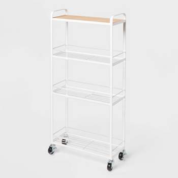 Skinny Storage Cart Matte White - Brightroom™