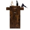Sevobal Utility Storage Cabinets with Small Cabinet, Pull out Drawers, Dryer Holders for Hair Barber Station Spa Salon, Brown, 23.03"*13.78"*38.19" - 2 of 4