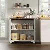 Coffee Bar Cabinet - Farmhouse Storage with Fluted Doors, Sideboard Buffet Cabinet with Adjustable Shelves, for Kitchen, Dining Room, Living Room - 2 of 4