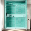 CIPACHO Adjustable Frameless Shower Door: Premium Steel, Leak-Proof, 48-72 Inch - 2 of 4