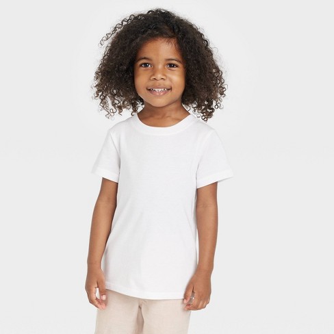 Toddler Girls' Solid Knit Short Sleeve T-shirt - Cat & Jack™ Light