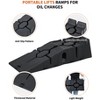 2-Pack Portable Car Ramp for Oil Change, Heavy Duty Plastic Low Profile Car Ramp, Automatic Car Lift, 6.7 Inch Lift Height, 5 Tons Weight Capacity - 3 of 4