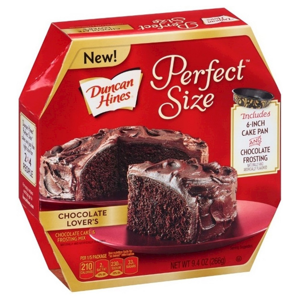 UPC 644209404001 product image for Duncan Hines Perfect Size Chocolate Lover's Cake (pan included) - 9.4oz | upcitemdb.com