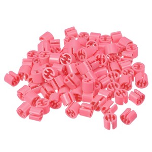 Unique Bargains Fit 0.14 Inch Rod Clothes Hanger Color Coding Markers Blank Tags 150 Pcs - 1 of 4