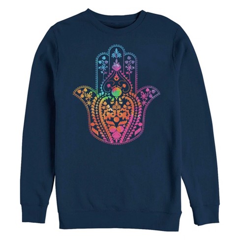 Men's Lost Gods Rainbow Hand Of Fatima Sweatshirt - image 1 of 4