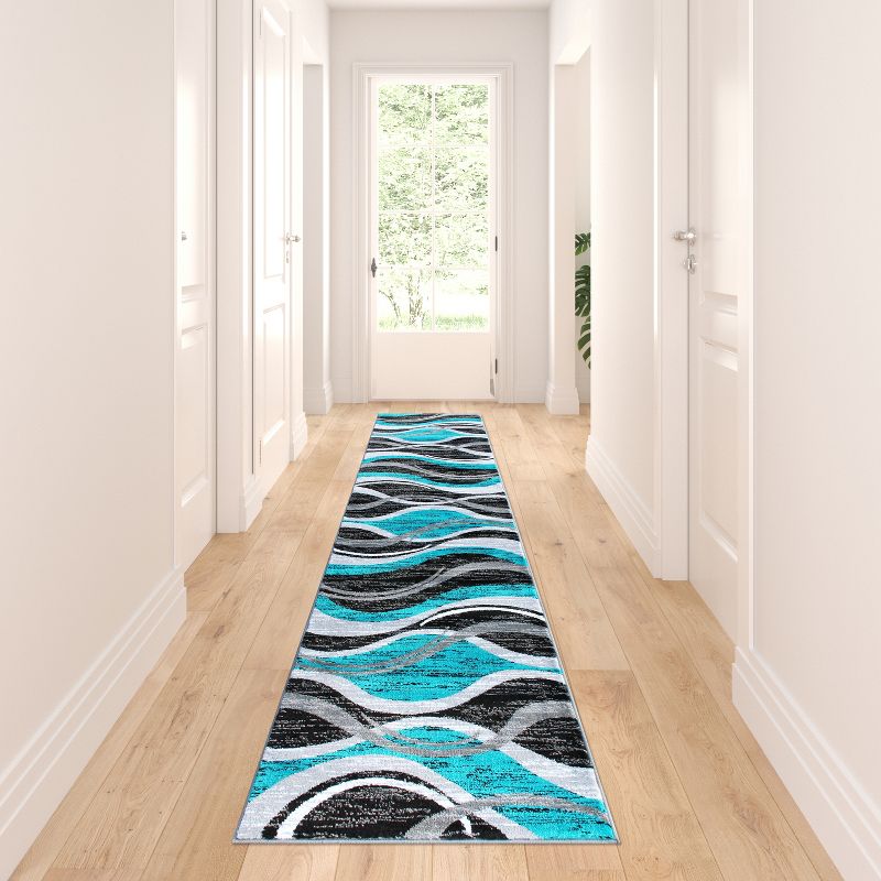 Masada Rugs Stephanie Collection Area Rug with Modern Contemporary Design 1109, 2 of 6