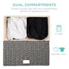 Best Choice Products Wicker Double Laundry Hamper, Divided Storage Basket w/ Linen Liner, Handles - image 2 of 4