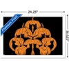 Trends International Episodic Drawing - Pumpkin Cat Framed Wall Poster Prints - 3 of 4