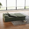 KWPZQEB 75'" 2-in-1 Sofa with Multi Functional Blanket, Floor Folding Sofa Bed with 2 Pillows, Convertible Upholstered Sofa Bed for Living Room - 4 of 4