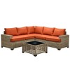 XIZZI All-Weather Rattan Furniture, Sectional Sets w/ Optional Solar Light-Up Coffee Table & Ottoman, Choose 6-9pc Configs in 8 Fade Resistant Colors - 2 of 4