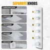 CASAINC 24 inches Ceiling Mounted Luxury Shower System with 3 Body Jets & Handheld Spray, White - 4 of 4