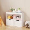 Toy Storage Cabinet with Storage Drawers, Open Shelf, Durable MDF Organizer for Kids Room, 31.5 in Wide-3irtyhousy - 2 of 4