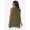 Jessica London Women's Plus Size Crinkled Tunic - 3 of 4