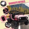 12V Kids Ride On Truck, Battery Powered Toy Car with Remote Control and Dual Motors, Electric Vehicle Truck W/LED Light, Music for Boys Girls 3-8 - 3 of 4