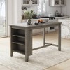 Caitbrook Rectangular Dining Room Counter Table Dark Gray - Signature Design by Ashley: 4-Seater, Wood Veneer, Storage Shelves - 2 of 4