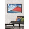 Trends International Fine Wind, Clear Morning by Katsushika Hokusai Framed Wall Poster Prints - 2 of 4