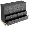 Dresser for Bedroom with 8 Drawer, TV Stand Dressers Chest of Drawers Large Wood Dresser for Storage and Organization - 4 of 4