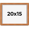 PosterPalooza | Flat Brown Picture Frame - UV Acrylic, Backing Board, Hanging Hardware Included - 2 of 4