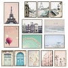 Kate & Laurel All Things Decor Sylvie Pink Palm Tree Paradise Framed Wall Art by Caroline Mint Natural Pastel Tropical Wall Art - 4 of 4
