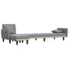 vidaXL L-shaped Sofa Bed Light grey - 4 of 4
