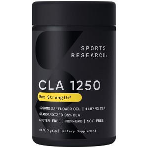 Sports Research CLA 1250, Max Potency, Softgel - 1 of 4