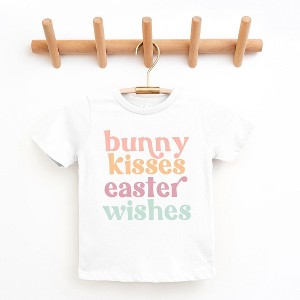The Juniper Shop Bunny Kisses Easter Wishes Youth Short Sleeve Tee - 1 of 2