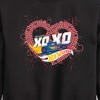 Boys' - Hot Wheels - XOXO Heart Graphic Long Sleeve Fleece Sweatshirt - 2 of 4