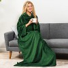 PAVILIA Fleece Wearable Blanket with Sleeves, Warm Cozy Soft Functional Lightweight Sleeved Throw Adults Men Women - 2 of 4