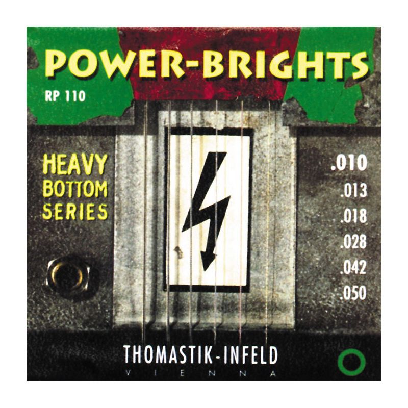 Thomastik RP110 Power-Brights Heavy Bottom Medium-Light Electric Guitar Strings, 1 of 3