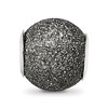 Black Bow Jewelry Sterling Silver Grey Laser Cut Bead Charm - 3 of 4