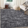 Washable Modern Solid Living Room Rugs, Abstract Indoor Contemporary Floor Carpet for Bedroom Dining Room - 2 of 4