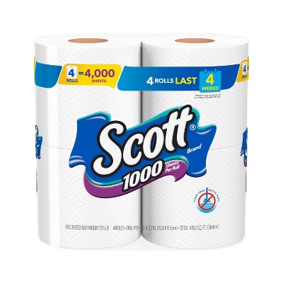 Scott 1000 Sheets Per Roll Toilet Paper 