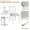 Set of 6 Dining Chairs Upholstered Dinner Chairs Armless Chairs with Padded Seat - Modernluxe - 4 of 4