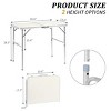 Racxily 3FT Durable Plastic Folding Table w/Handles & Lock - Portable Indoor/Outdoor Picnic Dining Table for Camping, Parties - 3 of 4