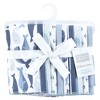 Hudson Baby Infant Boys Cotton Flannel Burp Cloths 10pk, Cute Whales, One Size - 2 of 4