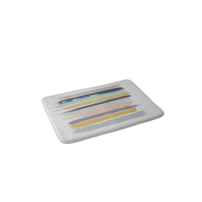 Orara Studio Pastel Striped Memory Foam Bath Mat - Deny Designs