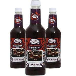Master of Mixes Manhattan Mixer - Ready to Use - 1 Liter Bottle (33.8 Fl Oz) - Mixer Perfect for Bartenders and Mixologists - 1 of 3