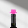 Unique Bargains Hat-Shaped Wine Stopper Silicone 1.61"x1.61"x1.85" 1 Pc - 2 of 3