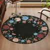 Area Rug, Washable Rug ¨C Ultra-Soft Floral Farmhouse Throw Carpet Non-Shedding Low Pile Scalloped Indoor Mat for Bedroom Living Room - 3 of 4