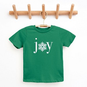 The Juniper Shop Joy Snowflake Toddler Short Sleeve Tee - 1 of 3