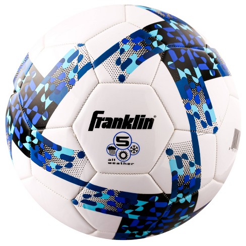 Franklin Sports Junior Size Rubber Football, Blue